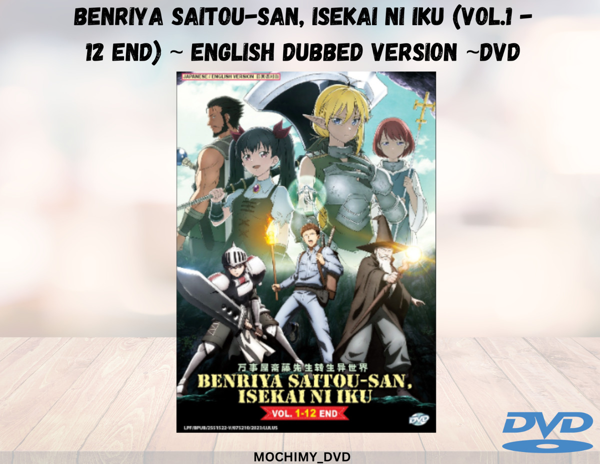 DVD ENGLISH DUBBED Benriya Saitou-san, Isekai ni Iku (Vol.1-12End) All  Region