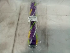 Triple action brush roll, black dowel with white yellow and grey bristles 13.5, 