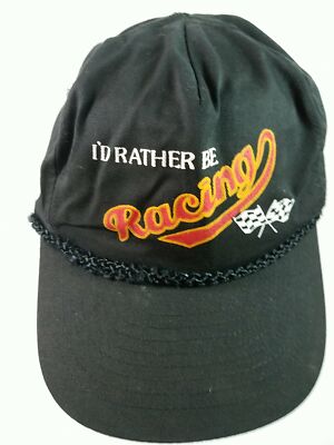 I'd Rather Be Racing Vintage Snapback Cap Hat