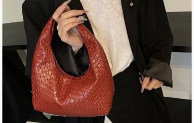Neu Handtasche Abendtasche NEU Damen Tasche rot bordeaux weinrot Top