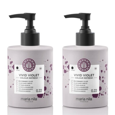 Maria Nila Colour Refresh Vivid Violet 2x 300ml Set