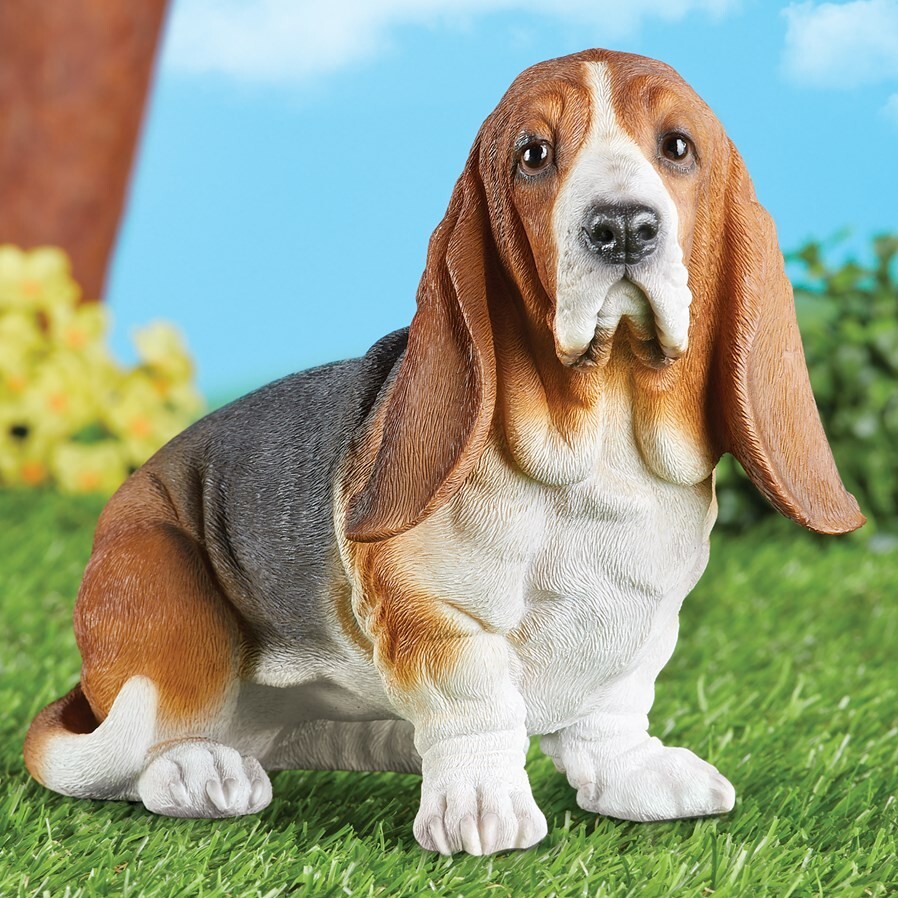 Realistic Detailed Adorable Basset Hound Puppy Dog Indoor/Outdoor