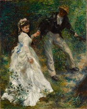 Auguste Renoir - La Promenade Giclee Fine Art Print on Canvas Printing 48"