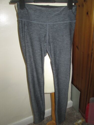 LADIES NEW BALANCE DRY GREY MARL GYM LEGGINGS SMALL FITNESS YOGA RUNNING IN VGC - Picture 1 of 3