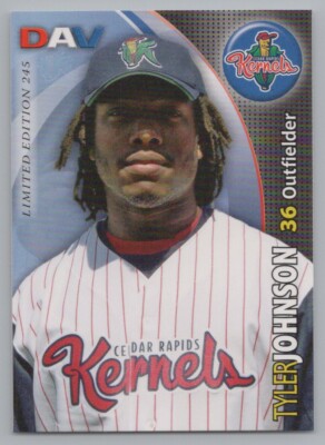 Tyler Johnson 2008 DAV Cedar Rapids Kernels Angels Minor League Baseball Card