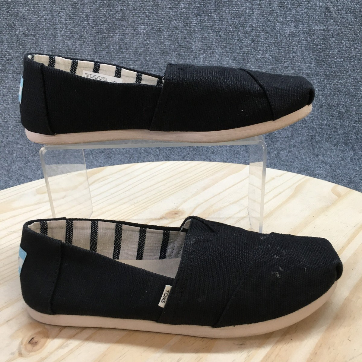 Black Shoes Ladies Black Toms Toms Shoes Womens Heritage Slip On