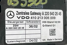 2003 Mercedes S500 Central Gateway Computer Control Module 2205402545 00 09 10