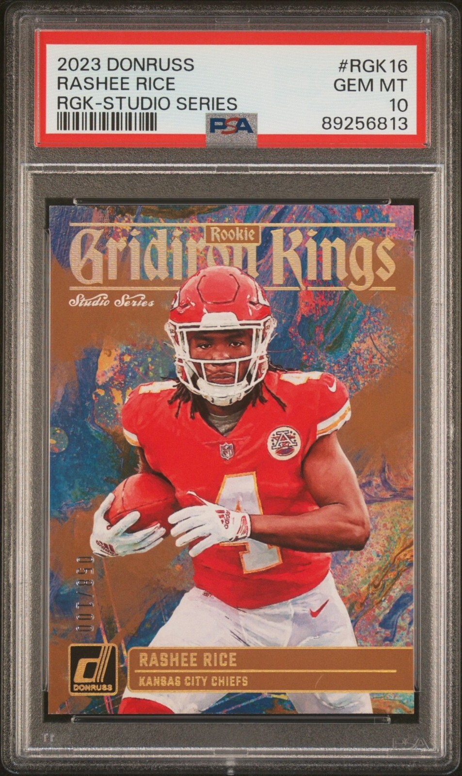 Rashee Rice Panini Donruss Rookie Gridiron Kings #RGK16 Studio Series