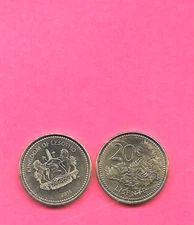 LESOTHO 2018 20 LISENTE UNCIRCULATED-BU UNUSED-MINT  RECENT MODERN COIN