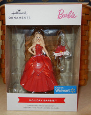 Hallmark 2022 Holiday Barbie Christmas Tree Ornament Red Dress NEW