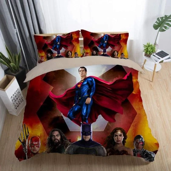 Justice league wonder woman superman batman Duvet Covers Set (4pcs)