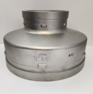 ''''ON SALE''''8''X4'' GROOVED CONCENTRIC REDUCER-MODEL-304 STAINLESS STEEL-SHURJOINT 