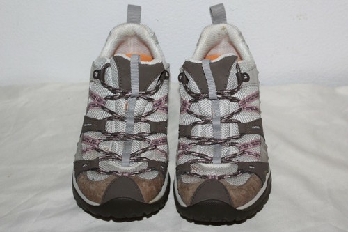 Merrell Continuum Women's Gray /Brown Hiking Walking Trail Shoes Vibram Size 7.5 - Picture 4 of 9
