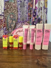 Authentic $90 Innbeauty Project Glaze Lip Oil, Face Glaze & Pouch Set Of 5 New