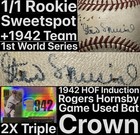 1/1 1942 Stan Musial PSADNA Auto Rookie Cardinals Team Ball Game Bat Jersey SSP