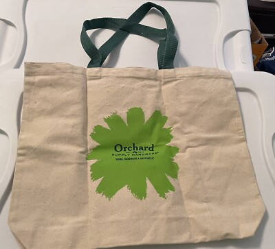 #ad Orchard Supply Hardware Promotional Tote Bag with green handles $5.00