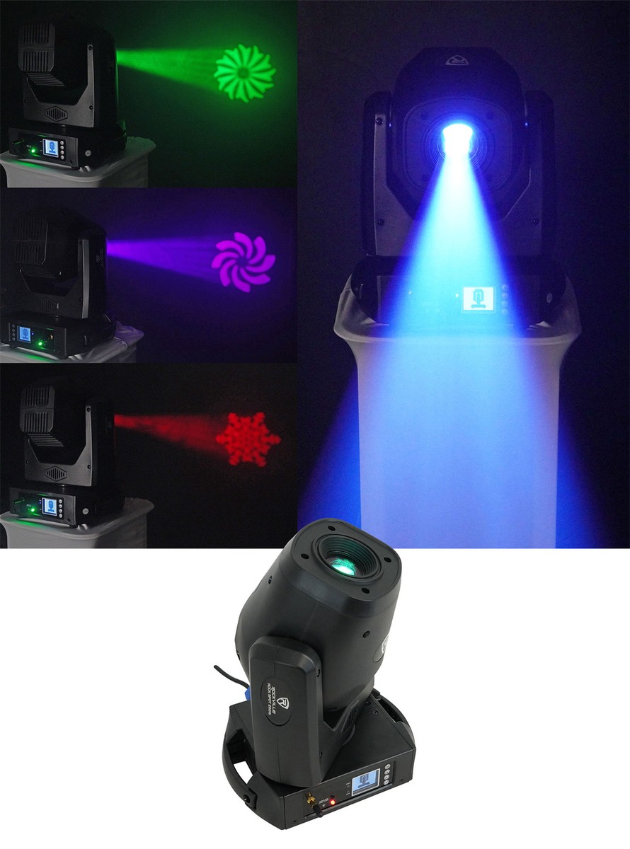 Rockville ROCK SPOT 260W DJ Moving Head Spot Light w Wireless DMX+