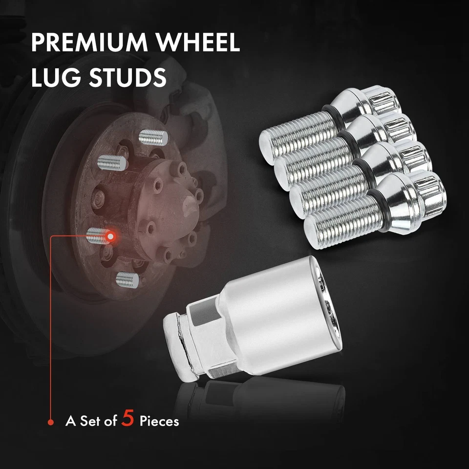 4x M14-1.5 17/19mm Hex 28mm Tornillo de rueda y 1xLlave para BMW 745i 745Li 750i 750Li Foto 3 de 4