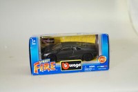 1:43 Bburago Street Fire Lamborghini ReventóN Matt-Schwarz, Neuw./Ovp