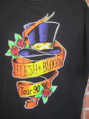 1990 Vintage POISON - American Heavy Metal Band *** Medium Brockum