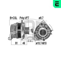 ERA Lichtmaschine Generator 150A 14V FüR Nissan NP300 Navara 2.5 Dci 4WD