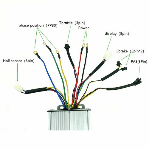 Contrôleur Universel KT Pour Vélo électrique - 24V/36V/48V, Jusqu'à 35A - Pour Moteurs 250W à 1500W