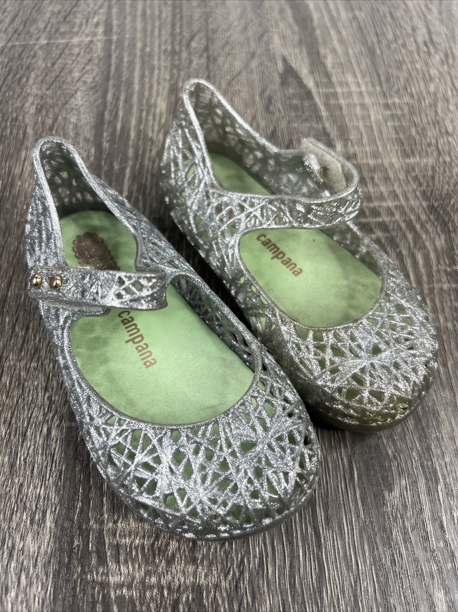MELISSA SHOES Mini Campana Zig Zag Shoes Frost Glitter Size