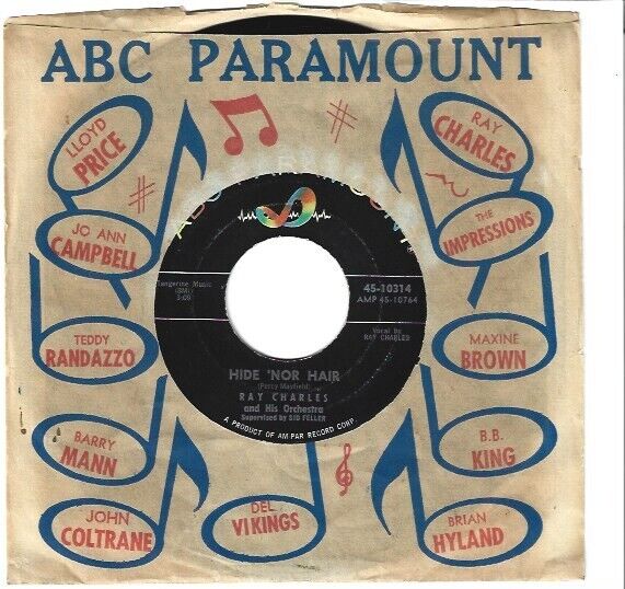 NORTHERN SOUL 45 RPM - RAY CHARLES - ABC RECORDS - "AT THE CLUB"