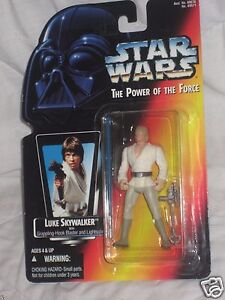 NEW Star Wars The Power of the Force Luke Skywalker Long Lightsaber 1995 Figure