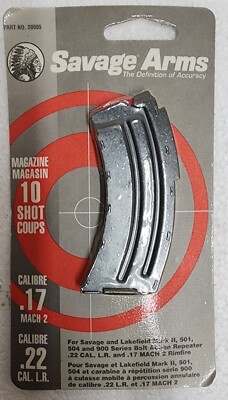 Savage Mark II 10 Rd Magazine 22 LR 17 Mach 2 OEM 501 504 900 Series # 20005 NEW