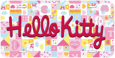 Chroma 001964 'Hello Kitty' Metal Tag License Plate