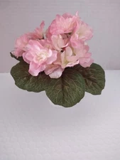 ARTIFICIAL 6" Miniature African Violet - ROSE