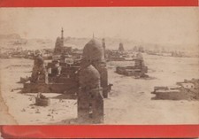 1873 AUSTRIAN EGYPT CAB N PHOTO FROM 19.CENTURY - Qarafa AND Heliopolis OBELIKS