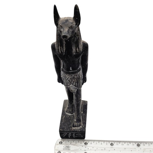 Black Anubis Standing Statue Egyptian Jackal God Of Afterlife Mythical Figure - Picture 7 of 7