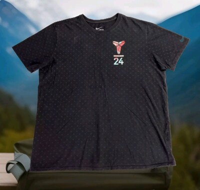 Nike Kobe Bryant 24 Shirt Men's XL Black Polka Dot Easter Stealth Monogram  Tee | eBay, image size:400x381