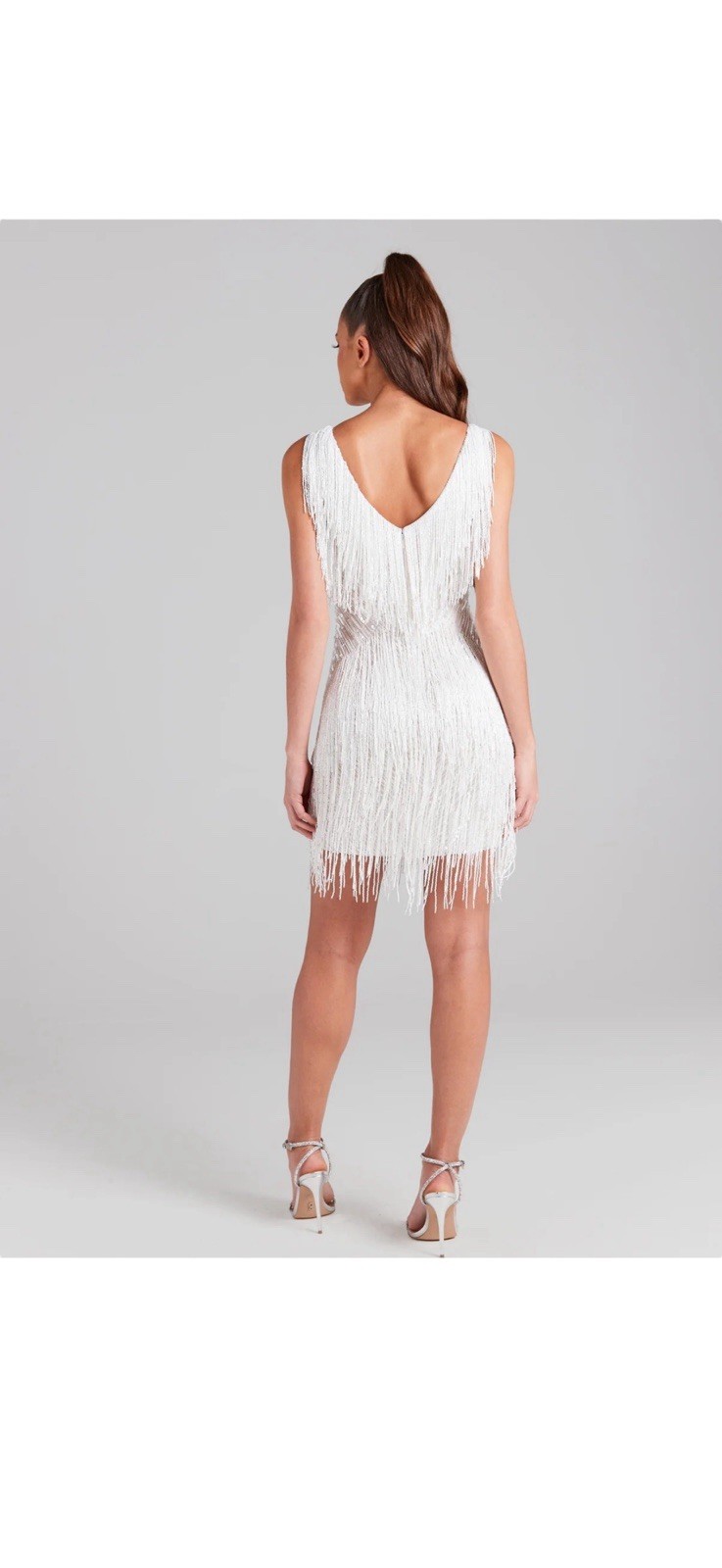 NADINE MERABI SADIE WHITE DRESS size 2 image 4