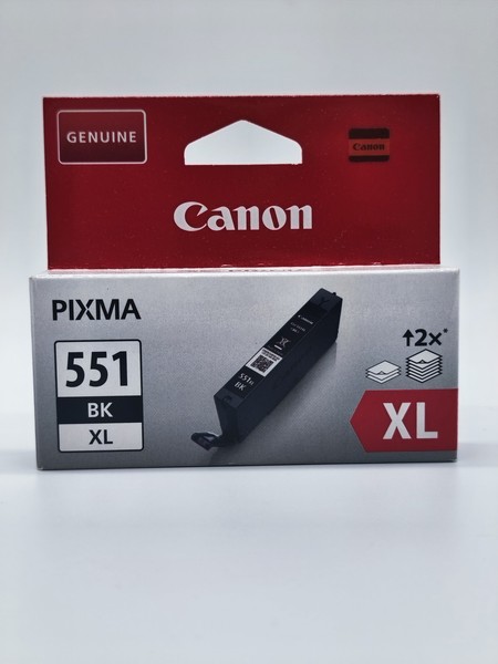 Original Canon CLI-551XL Schwarz Tintenpatrone - 6443B001 - Pixma Ip7250 MG5450-image