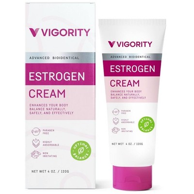 Estrogen Cream For Women, Natural 4 Ounce (Pack of 1), 