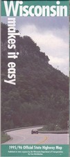 1995-1996 Official State Issue Road Map of Wisconsin