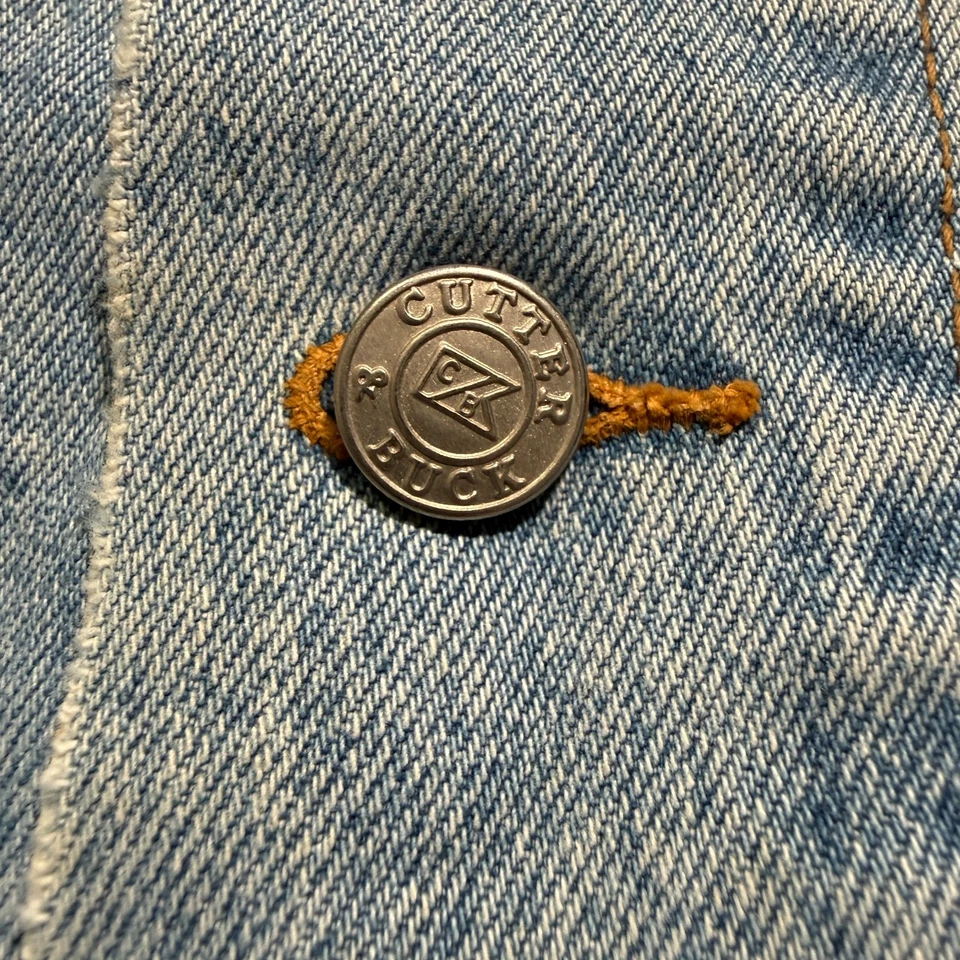 Vintage Trucker Jacket Mens XL Blue Semi Truck Embroidered 80s Denim Jean - Image 4 of 4