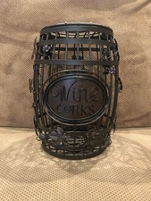 Metal Rustic Wine Barrel Cork Cage Cork Holders for Cork Collectors Home Decor
