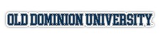 Old Dominion Monarchs College Text Vinyl Decal   White, Clear and Holo