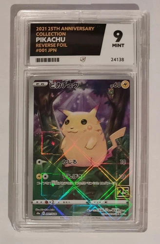 Ace 9 Pikachu Reverse Holo 001/028 005/025 Celebrations Pokemon Card Mint PSA 10
