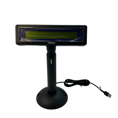 Posiflex PD-320OUE-B Black Pole and Base USB Connection