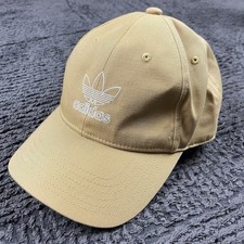 Adidas Originals Trefoil Dad Hat Tan Khaki Baseball Cap Cotton Adjustable OSFA