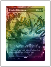 1x Kindred Dominance, Foil, Borderless Art, Magic MTG NM