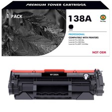 1PK 138A W1380A Toner Fits HP LaserJet Pro 3001dw 3001fdw MFP 3101fdw No Chip