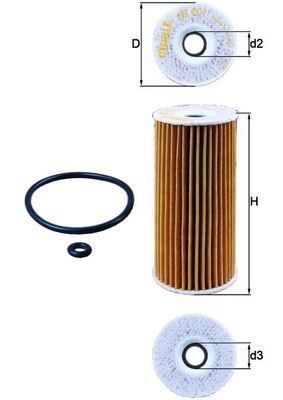 Neu - Knecht OX201D ÖLfilter FüR MERCEDES-BENZ-image