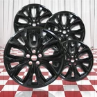 4pc 5 V Spoke Gloss Black 20" Wheel Skins (fits 20-24 Ford Explorer XLT/Limited)