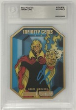 WILL POULTER SIGNED ADAM WARLOCK INFINITY GEMS REALITY STONE - BECKETT COA AUTO